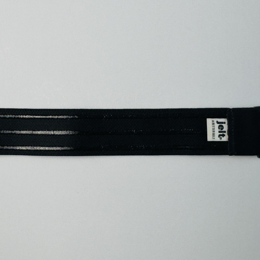 Jelt Belt No Show Elastic Stretch Belt For Men & Women Eco Friendly Black SizeXS - Picture 3 of 6